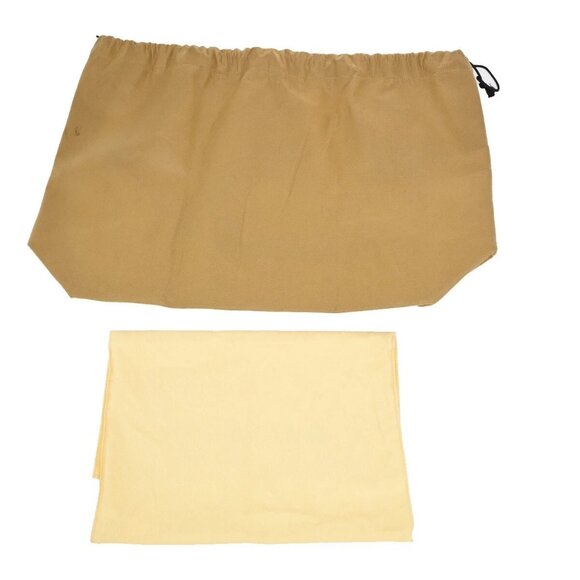 LOUIS VUITTON Logo 10 Set Dust Bag Drawstring Canvas Cotton Beige Brown - Picture 11 of 16